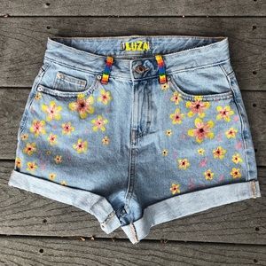 Hand painted LUZA shorts